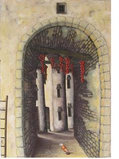 Rooster and Tomatoes