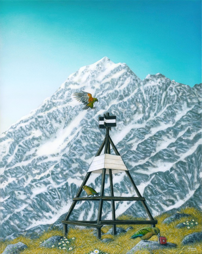 ATTITUDE IN THE ALPS OPEN EDITION PRINT Large 500x398mm