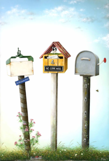 NO JUNK MAIL OPEN EDITION PRINT Small 300x200mm